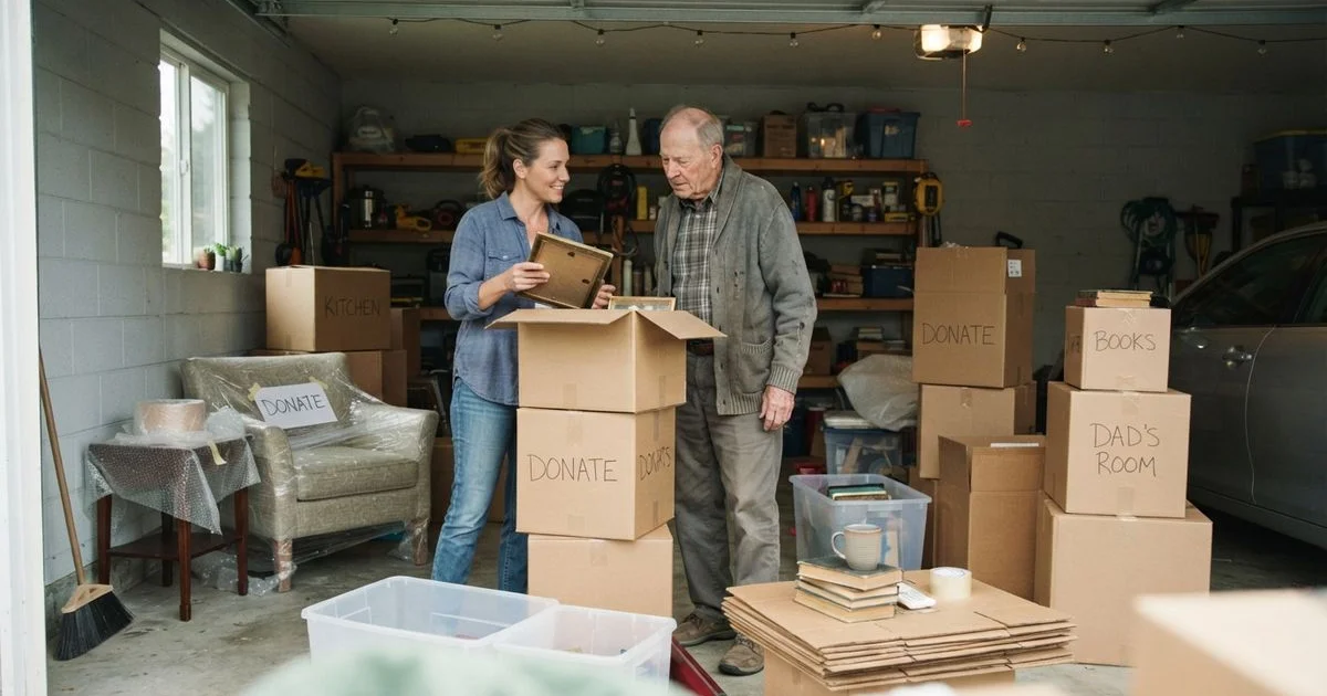 Helping an aging parent downsize: cleaning before the move